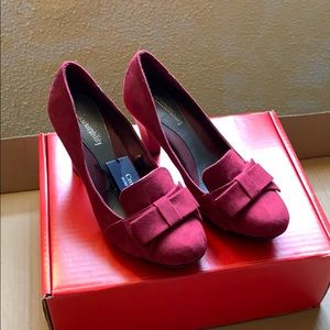 Croft & Barrow Red Bow Tie Heels Size 6.5